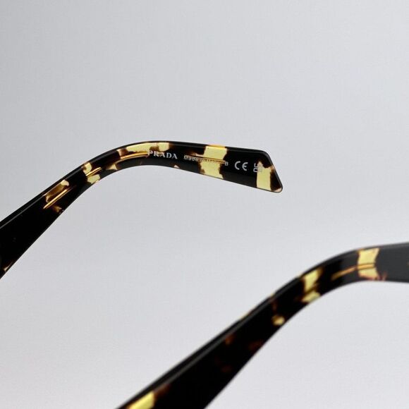 NEW Prada PRA06S 16O10C Tortoise Black Malt Yellow  Square Unisex Sunglasses - Picture 11 of 13